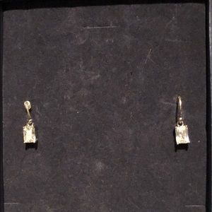 Banana Republic emerald cut earrings